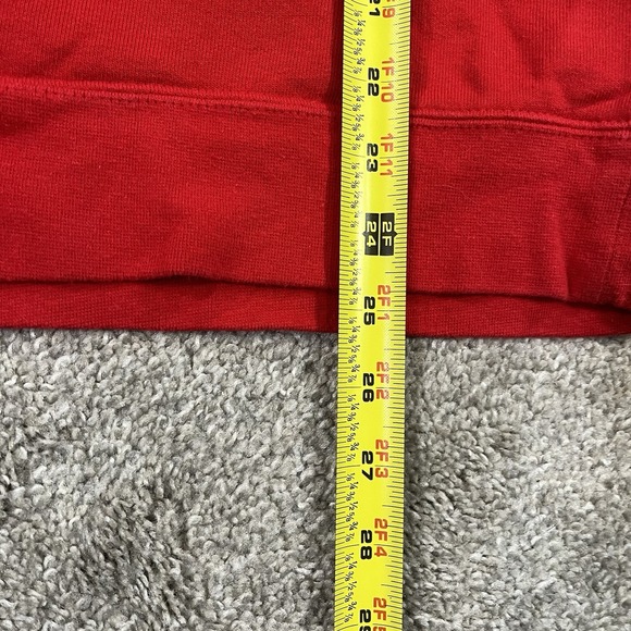 Fanatics Detroit Red Wings Hoodie L Larkin 71 Captain Pullover NHL Red Hooded - Picture 5 of 9